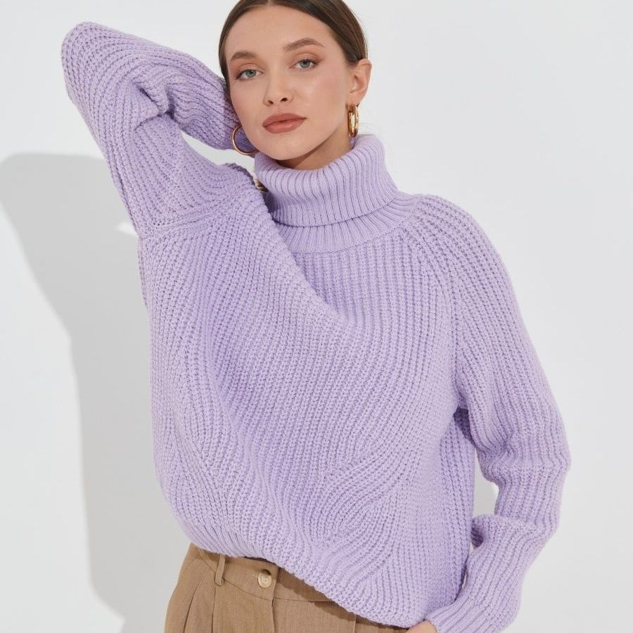 Lilac on sale turtleneck sweater